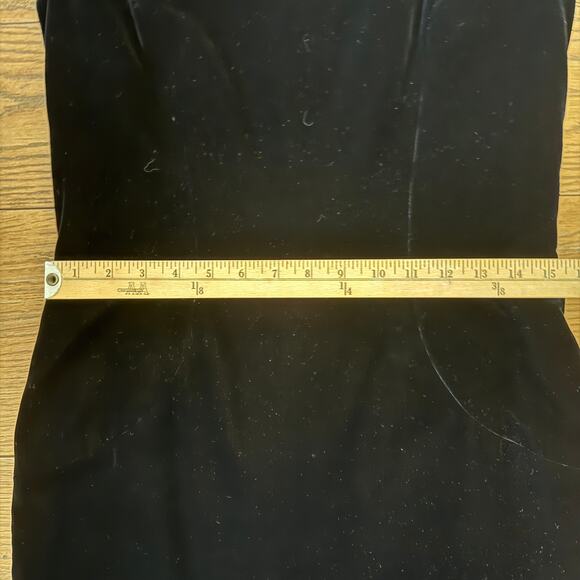 Vintage Victor Costa Black Velvet Cocktail Dress Saks Fifth Avenue Size 10 - Picture 7 of 9